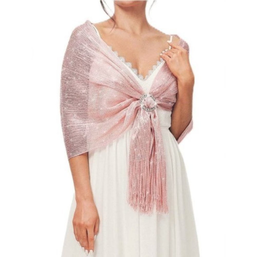 Shawls And Wraps For Evening Pink